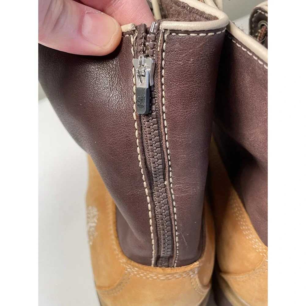 Timberland Work Boots Men's Size 10‎ M Brown Wheat Nubuck Leather Outdoor